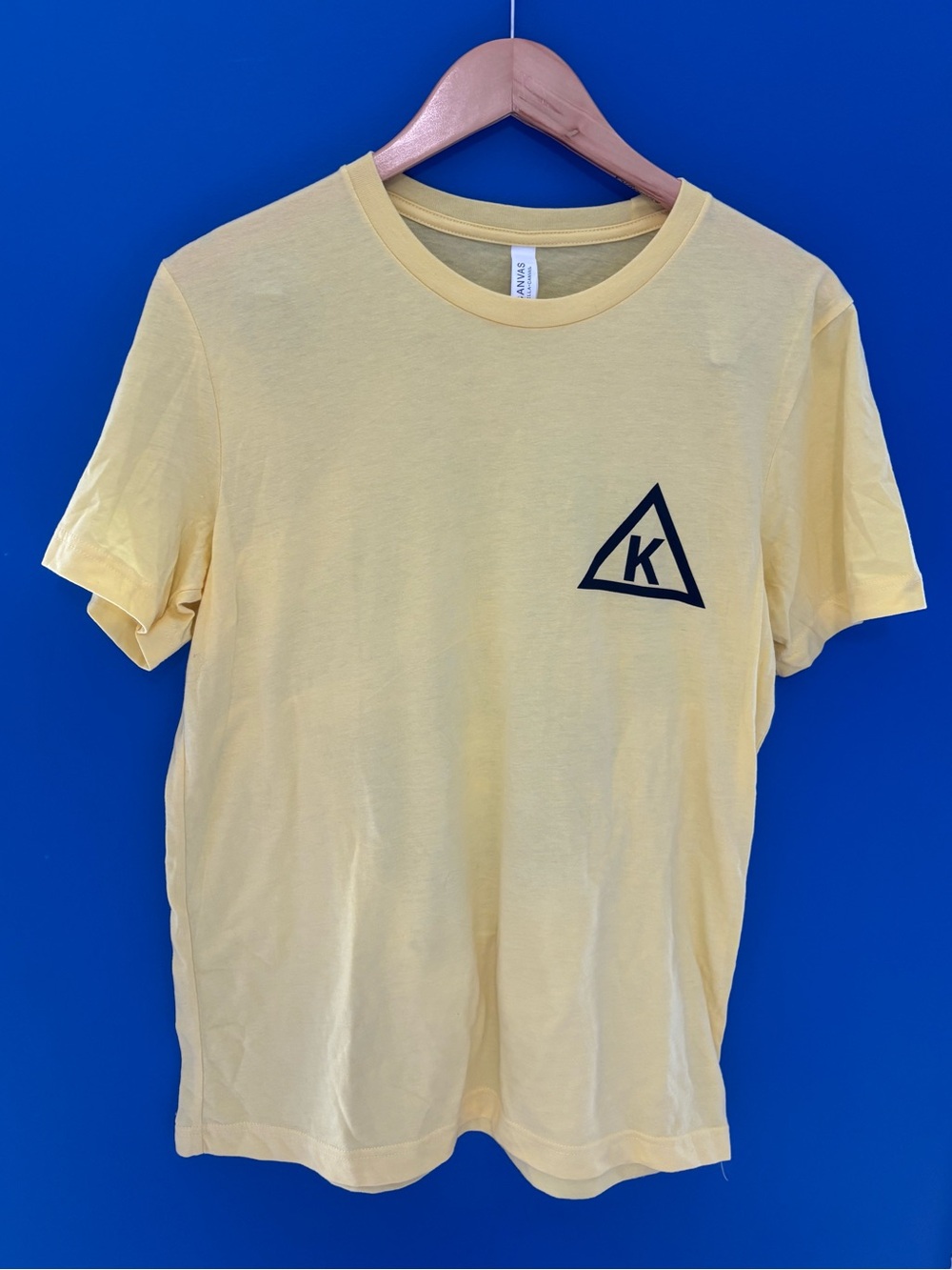 {Bella + Canvas} Pale Yellow Short-Sleeve St Patrick's Day 5k Tee Size M